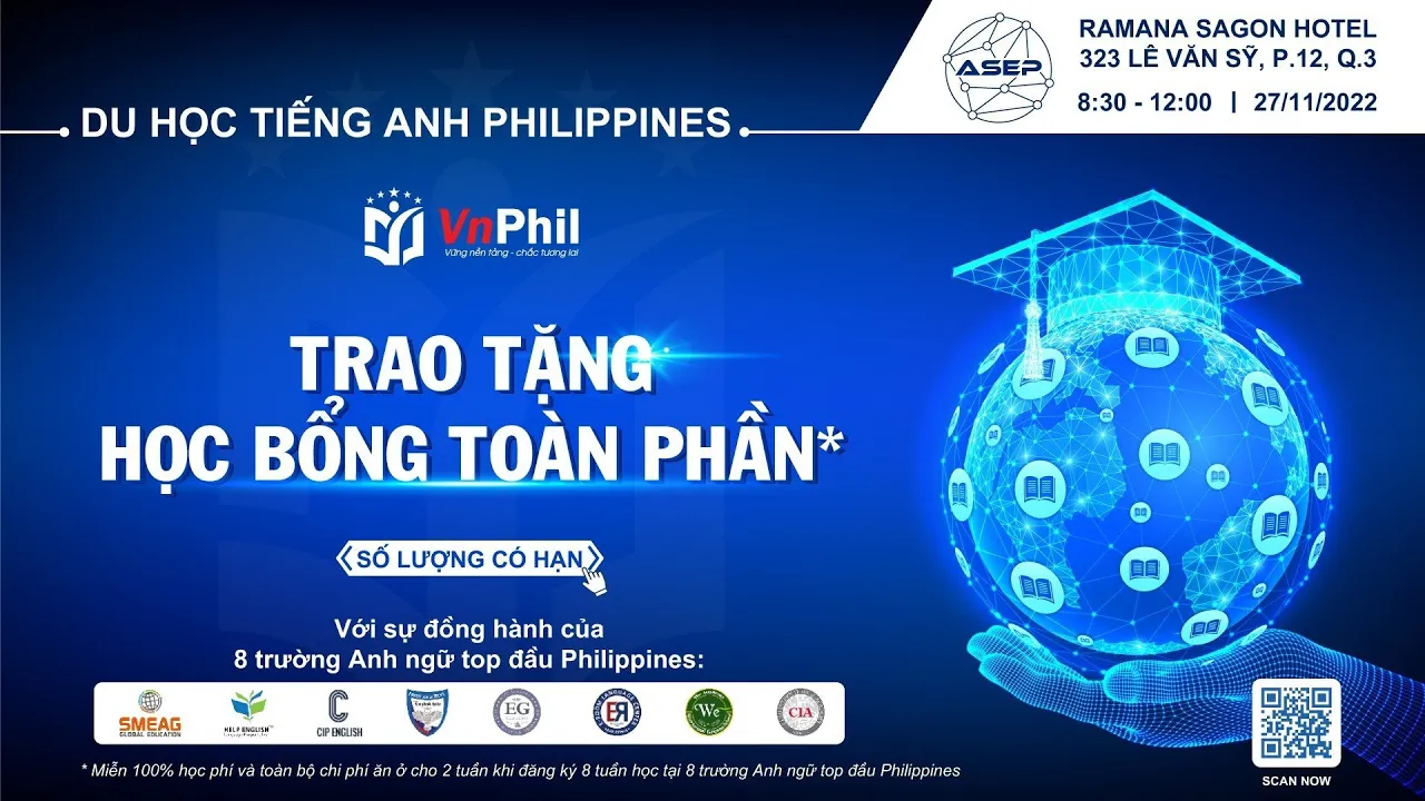 Hội thảo ASEP trao tặng học bổng toàn phần 27/11