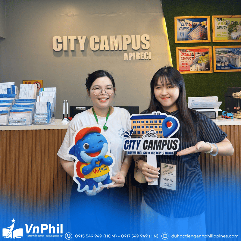 VnPhil và Quản lí trường Anh ngữ Beci cơ sở City Campus
