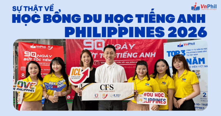 học bổng du học tiếng Anh Philippines 2026