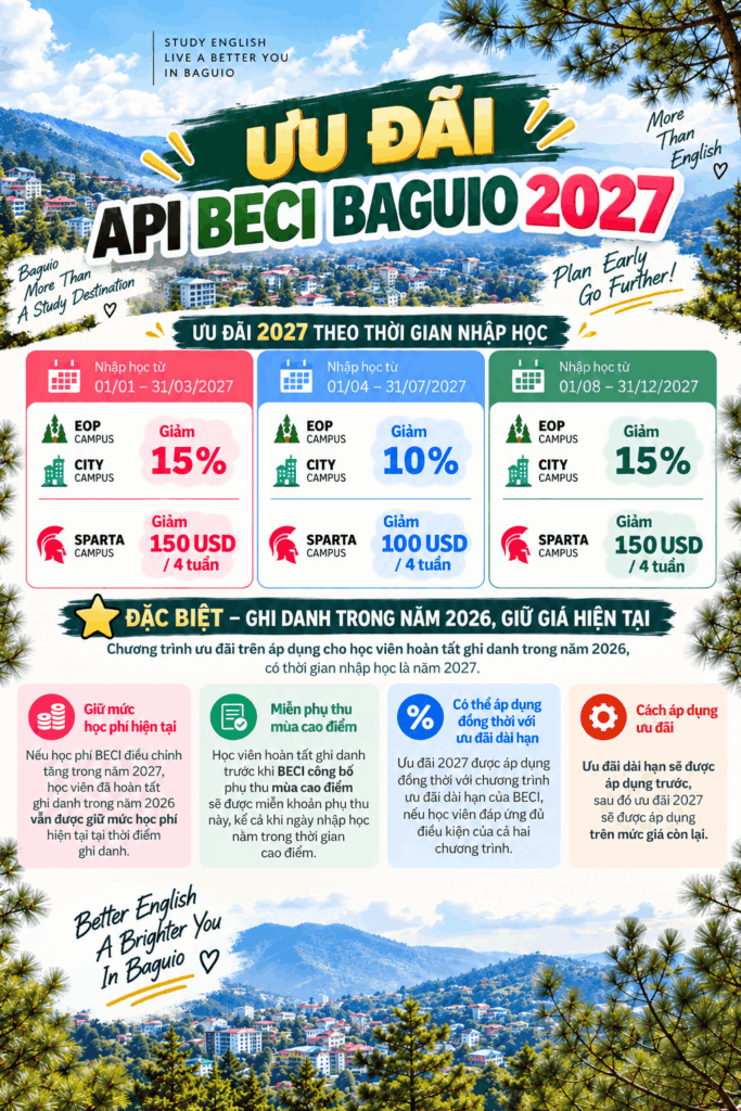 Học bổng Beci Baguio 2027